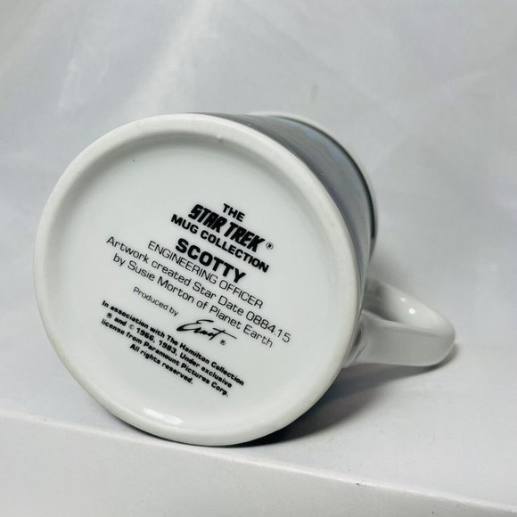 The Star Trek Hamilton Mug Collection Vintage 10 Oz Scotty Engineering Officer - Picture 7 of 8